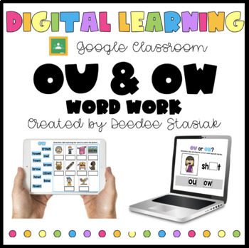 Preview of Digital Learning: OU & OW Word Work