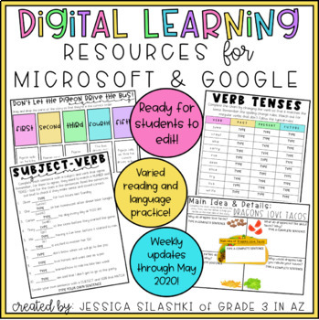 Preview of Digital Learning Resources for Microsoft & Google