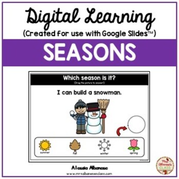 Preview of Digital Learning - SCIENCE - Seasons {Google Slides™}