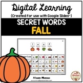 Digital Learning - SECRET WORDS (FALL) for Distance Learni