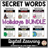 Digital Learning - SECRET WORDS (HOLIDAYS BUNDLE) - {Googl