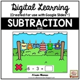 Digital Learning - SUBTRACTION for Distance Learning {Goog