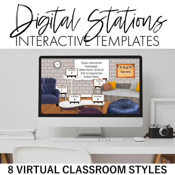 Preview of Digital Learning Stations Interactive Templates