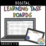 Digital Learning Task Boards (Distance Learning Grade 1 & 