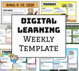 Digital Learning Template - Distance Learning Plan - Edita