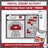 Digital Leisure Activity | Brick Design Boom Cards | FREEBIE