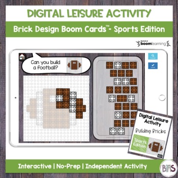 Preview of Digital Leisure Activity | Brick Design Boom Cards | Sports Edition