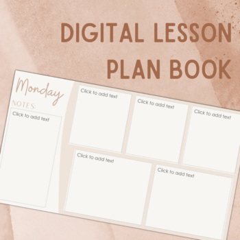 Digital Lesson Plan Book by Resources for Elementary Teachers | TPT