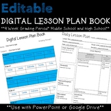 Digital Lesson Plan Book Editable--9 Week Grading Period  