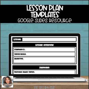 Digital Lesson Plan Template by The Teaching Files TpT