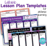 Digital Lesson Plan Templates for Distance Learning
