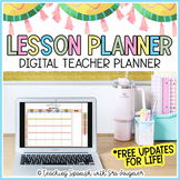 Digital Lesson Planner Teacher Calendar Google Sheets EDIT