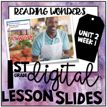 Preview of Digital Lesson Slides Unit 2 Week 1: Reading Wonders First Grade