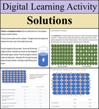 Preview of Digital Lesson - Solutions - Distance Learning