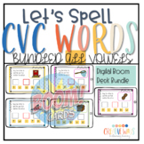 Digital : Let's Spell CVC words: The bundle (5 boom decks 