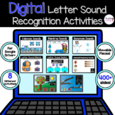 Digital Letter Sound Recognition Activities for Google Classroom