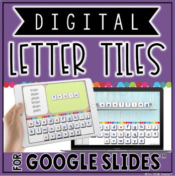 Preview of Digital Letter Tiles for Google Slides™ | Lowercase Letters