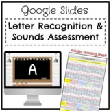 Digital Letters & Sounds Kindergarten Entry Assessment - No Prep