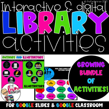 Preview of Digital Library Activities Growing Bundle | Digital