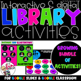 Digital Library Activities Growing Bundle | Digital