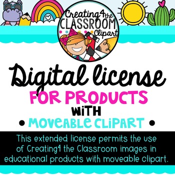 Preview of Digital License for Products with Movable Clip Art