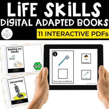 Preview of Digital Life Skills Adapted Books (Digital Adapted Books for Special Education)