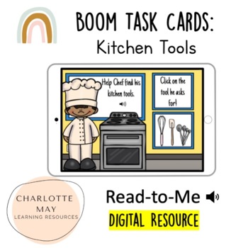 Preview of Digital Life Skills Kitchen Task Card!