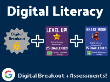 Preview of Digital Literacy Bundle (Digital Breakout, Chromebook Activities)