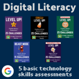 Digital Literacy Bundle (FIVE Basic Technology Skills Asse