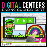 Digital Literacy Centers | March Literacy Centers | Ending Sounds