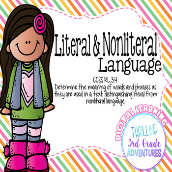 Preview of Digital Literal and Nonliteral Language Activites- Google Slides