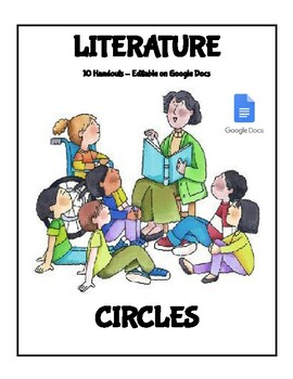 Preview of Digital Literature Circles Templates (Editable on Google Docs)