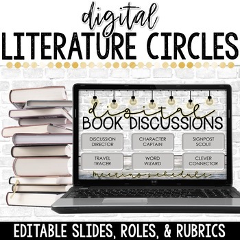 Preview of Digital Literature Circles for Middle School - Lit Circles for ANY Book Club!