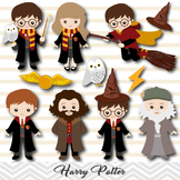 Digital Little Wizard Clip Art, Cute Little Wizard Clipart, 0090