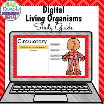 Preview of Digital Living Organisms Study Guide - NC Essential Science Standards 5.L.1