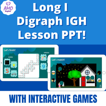 Digital Long I, Digraph IGH No Prep PowerPoint Lesson for Distance Learning