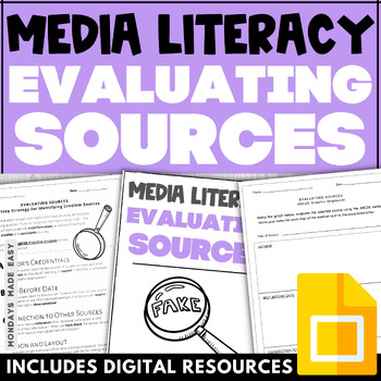 Preview of Media Literacy Checklist - Evaluating Sources, Fact Checking, and Media Bias
