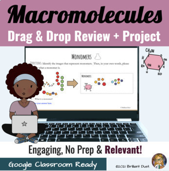 Preview of Digital Macromolecules Activities | Interactive Google Slides & Research Project