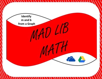 Preview of Digital Mad Lib Math Activity - Identify Slope and Y-Intercept from a Graph