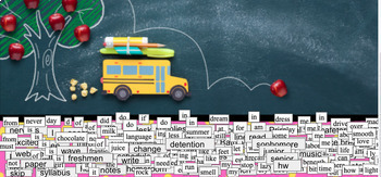 Preview of Digital Magnetic Poetry: Back to School Edition Syntax, Diction, Tone Fun