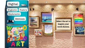 Preview of Digital Magnetic Poetry Word Play Fun Warm Up Diction Tone Syntax Growing Bundle