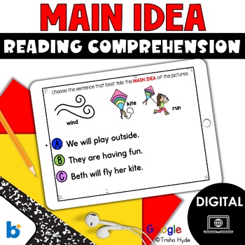 Preview of Main Idea | Reading Comprehension | Google Slides | Boom Cards