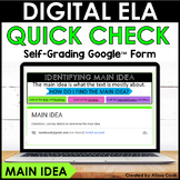 Digital Main Idea and Supporting Details | Google Forms Re