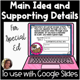 Digital Main Idea and Supporting Details for Google Slides