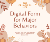 Digital Major Behavior Form