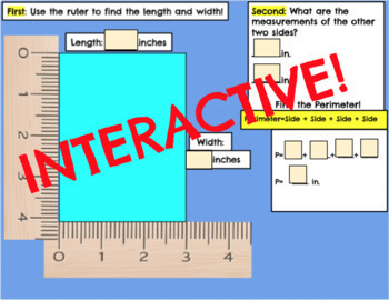 Preview of Digital Manipulatives: Build Rectangles, Find Area & Perimeter (Interactive)