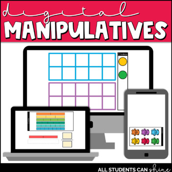 Preview of Digital Math Manipulatives | Virtual Math Manipulatives | GOOGLE SLIDES