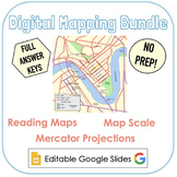 Digital Mapping Bundle: Reading Maps, Map Scale, Mercartor