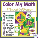 Digital Mardi Gras Color by Code Math Activities Google Fo