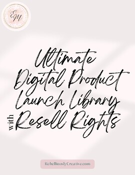 Preview of Digital Marketing - Business Launch Materials - digital download w/ResellRights
